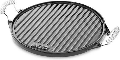 Vaello Baking Plate with Cast Iron Grill Surface 43x43cm