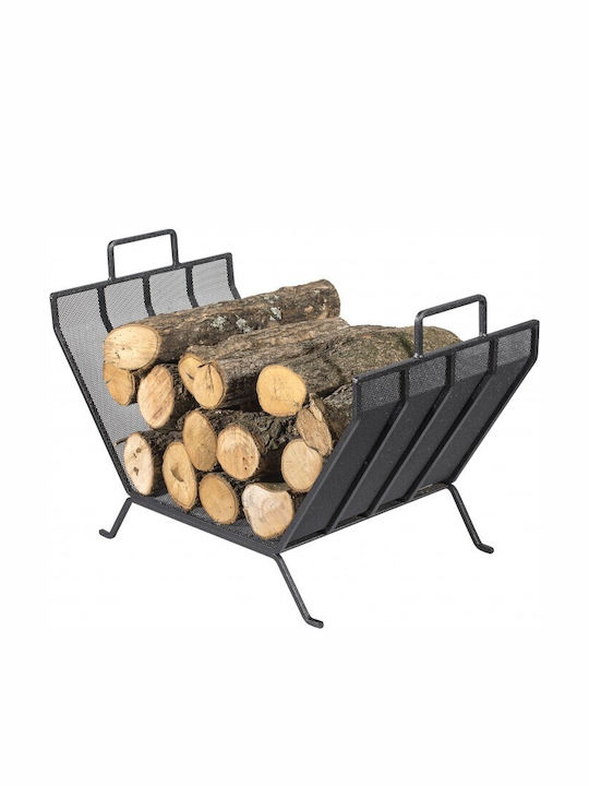 Viometal LTD Σικάγο 520 Metallic Firewood Basket 66x36x44cm Black