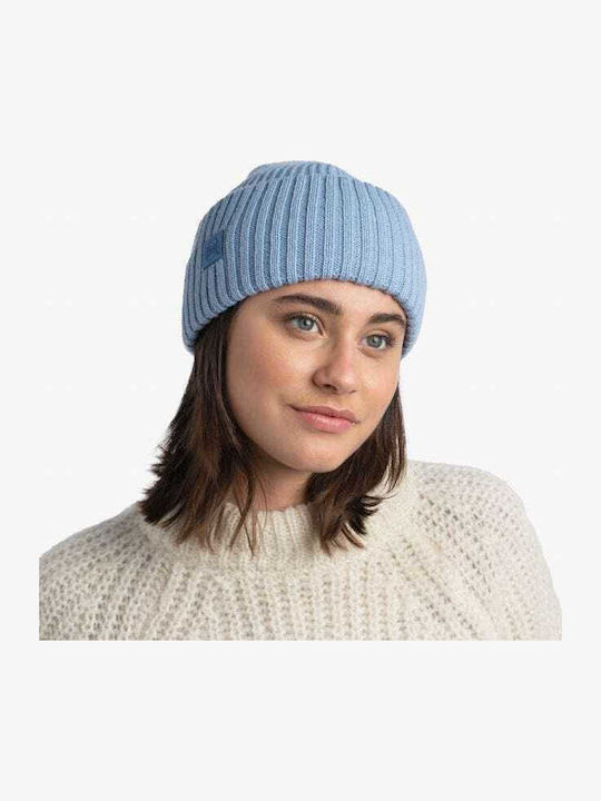 Rutger Beanie Unisex Beanie with Rib Knit in Light Blue color