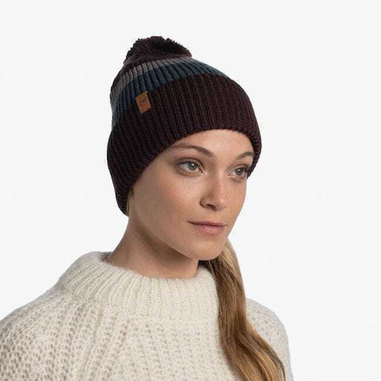 Elon Beanie Unisex Σκούφος Πλεκτός Maroon