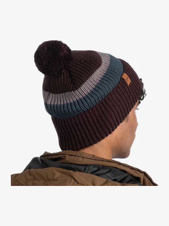 Elon Knitted Beanie Cap Maroon 126464-632