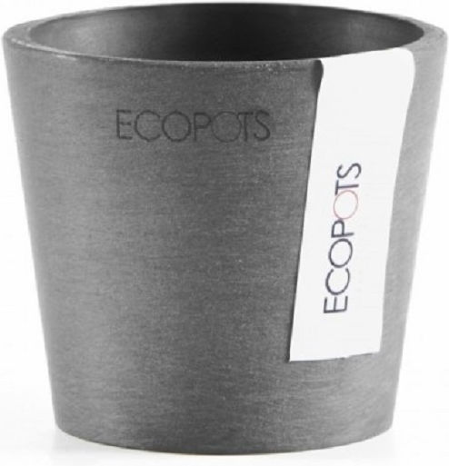 Ecopots Amsterdam Plant Pot Plastic Gray Ecopots Amsterdam Plant Pot Plastic Gray