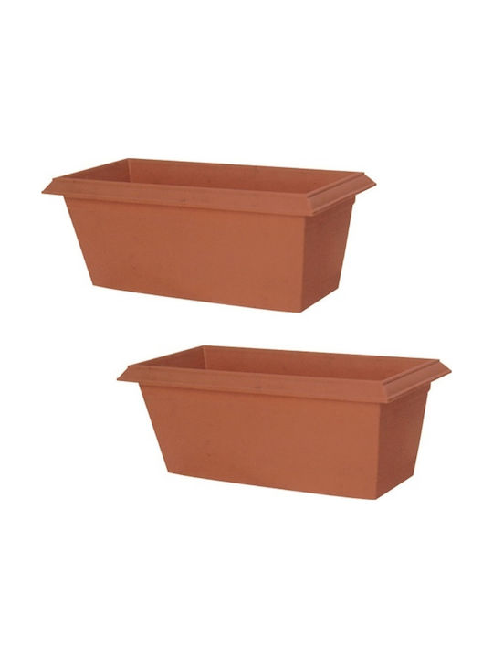 Cyclops Νο 460 Planter Box 60.2x20cm in Orange Color 60092