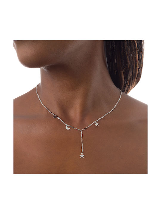 Oxzen Necklace with design Star from Silver