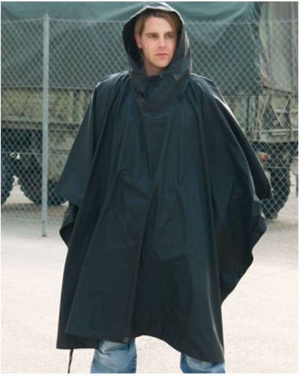 MFH Poncho Hunting Rainwear Black