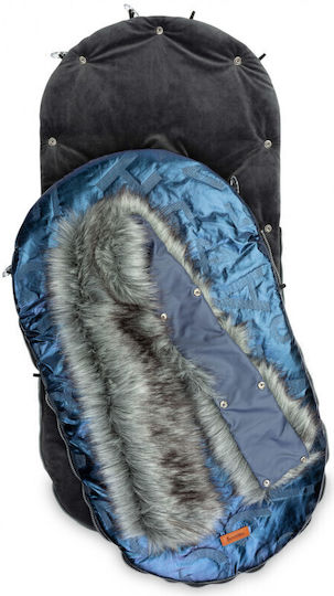 Sensillo Aspen Ποδόσακος Καροτσιού Αδιάβροχος Μπλε με Fleece Επένδυση 95x45εκ.