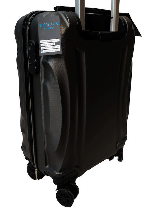 Forecast -20 Cabin Hard Black Suitcase with 4 Wheels Height 55cm