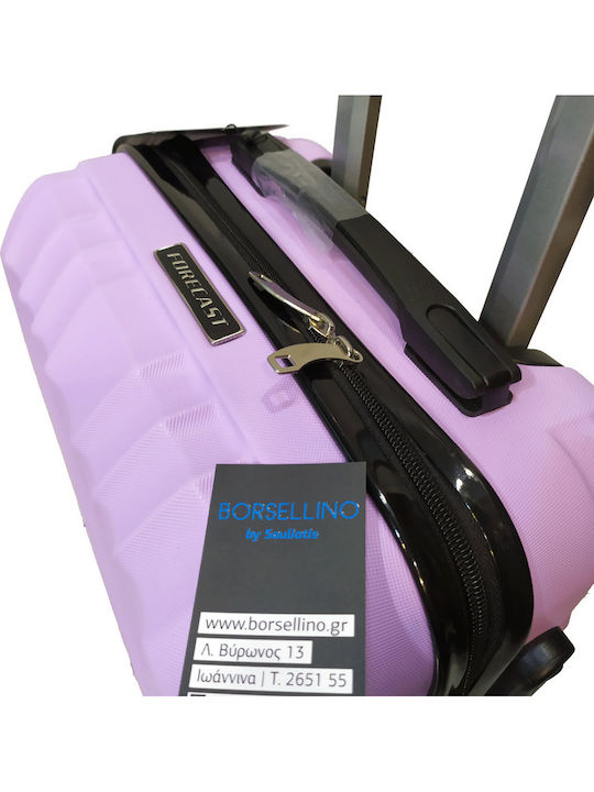 Forecast -20 Cabin Hard Lila Travel Suitcase with 4 Wheels Height 55cm