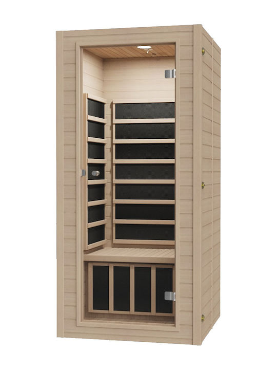 AMILA S-11 Saună Individuală Cuptor / Încălzitor exterior Interior L90xW90xH190cm
