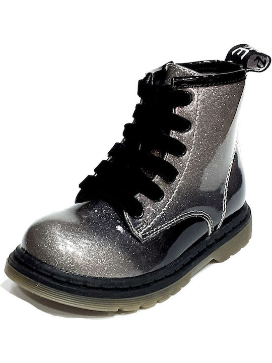 Kids Boots with Zipper Gray