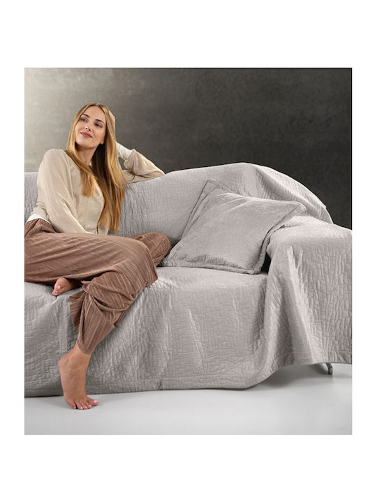 Guy Laroche Avon Ριχτάρι Πολυθρόνας Δύο 'Οψεων Βελουτέ 170x150εκ. Elephant 1133086222017