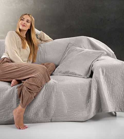 Guy Laroche Avon Покривка Фотьойл 2 Страни Кадифе 170x150см Elephant