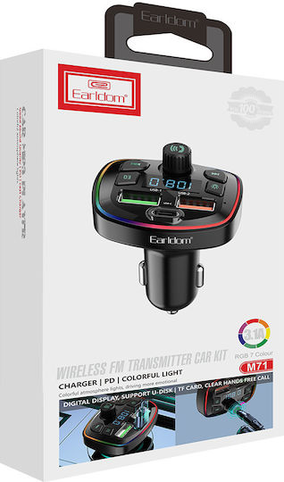 Earldom FM предавател за кола ЕТ-M71 с Bluetooth / USB