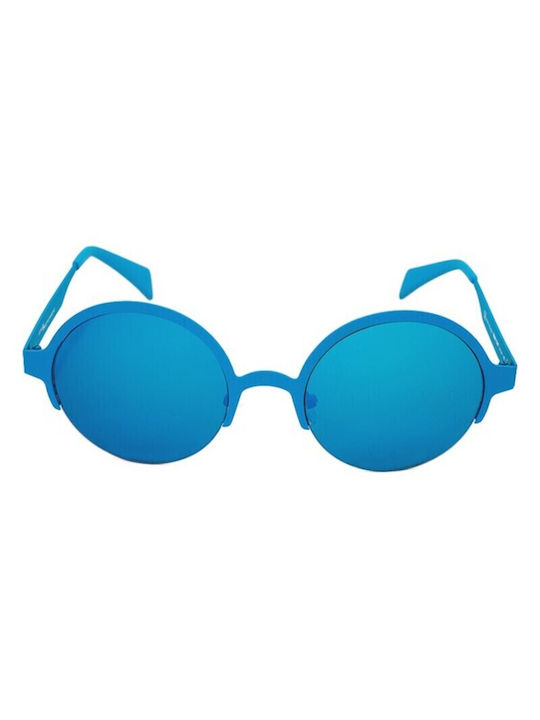 Italia Independent Sunglasses with Blue Metal Frame and Blue Lens 0027.027.000