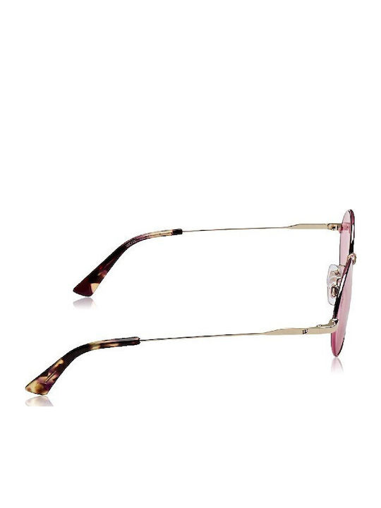 Web Women's Sunglasses with Purple Metal Frame and Pink Lens WE0255 32S