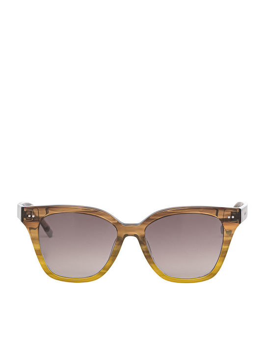Calvin Klein Women's Sunglasses with Brown Plastic Frame and Brown Lens CK4359S 203
