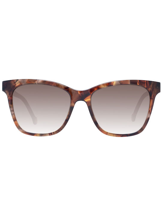 Carolina Herrera Women's Sunglasses with Brown Acetate Frame and Brown Gradient Lenses SHE867 0GGU