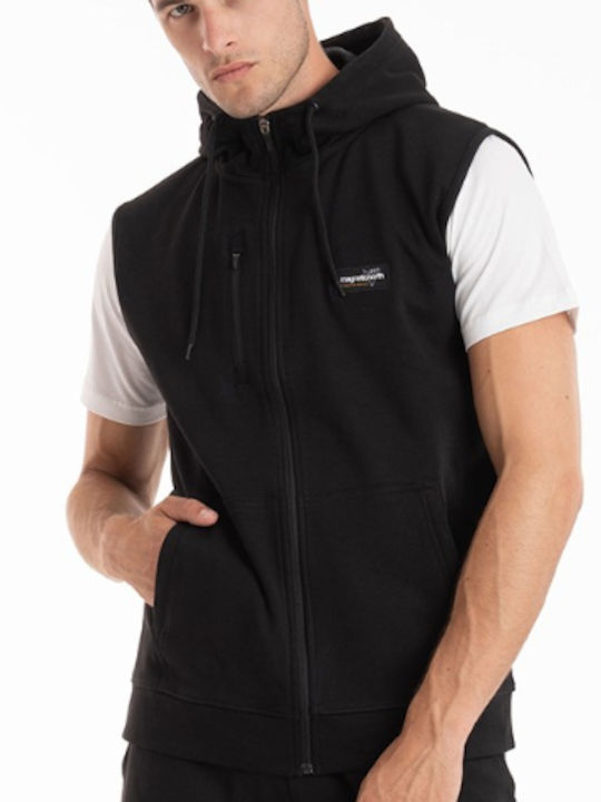 Magnetic North Men's Sweatshirt Jacket with Hood and Pockets Black