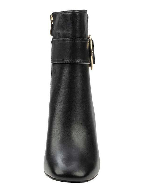 Ghete dama din piele cu Platforme pentru femei Negru