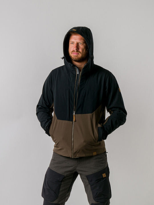 Geci Barbati 3l Augus Sezon Iarna Softshell Waterproof și cu Protecție Împotriva Vântului Maro