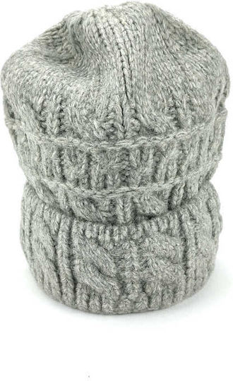 Beanie Beanie Knitted in Gray color