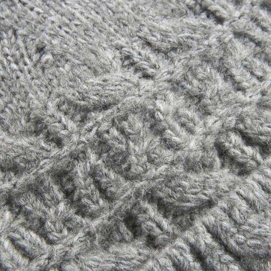 Beanie Beanie Knitted in Gray color
