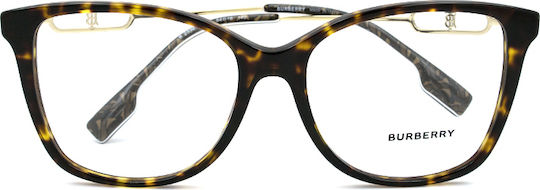 Burberry Plastic Eyeglass Frame Brown Tortoise BE2336 3002