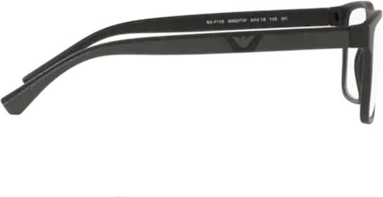 Emporio Armani Мъжки Пластмасов Рамка за Очила с Clip On Черен EA4115 58531W