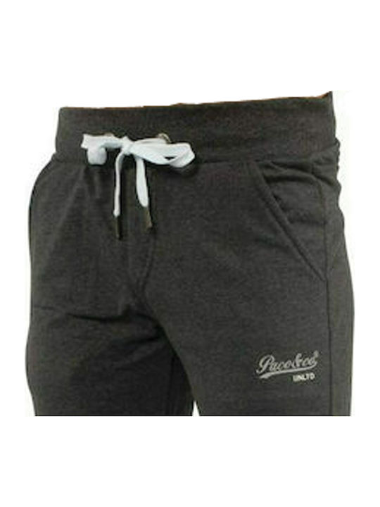 Sweatpants with Elastic Dark Grey