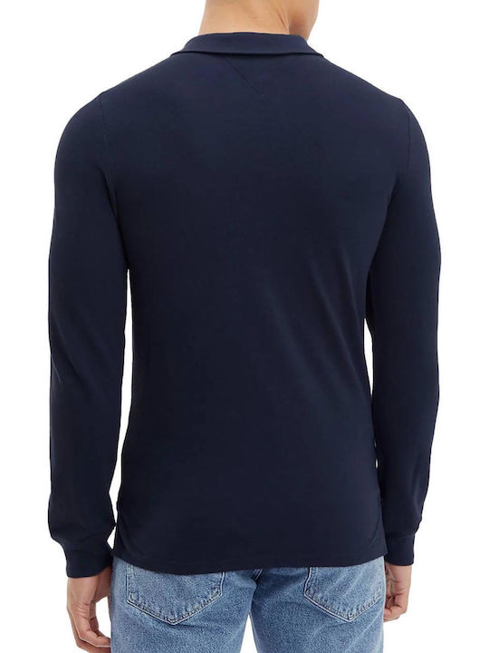 Tommy Hilfiger Polo Long Sleeve Blouse Navy Blue