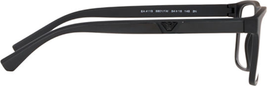 Emporio Armani Пластмасов Рамка за Очила с Clip On Черен EA4115 58011W