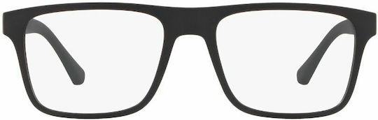 Emporio Armani Пластмасов Рамка за Очила с Clip On Черен EA4115 58011W