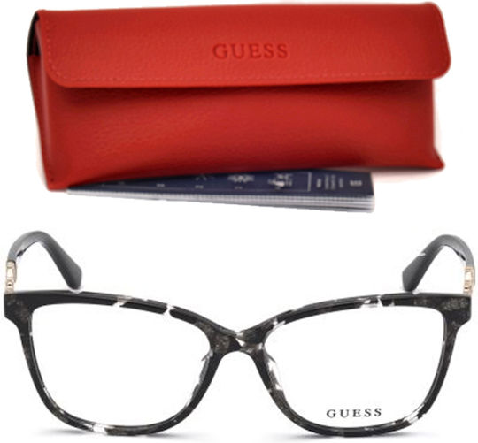 Feminin Plastic Rame ochelari Negru GU2832 005