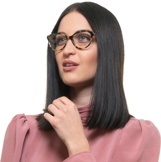 Roberto Cavalli Дамски Рамки За Очилa Кафяви Костенуркови RC5094 055