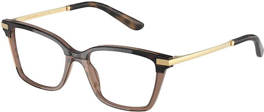 Dolce & Gabbana Rame Ochelari Pentru Femei Fluture Maro DG3345 3256