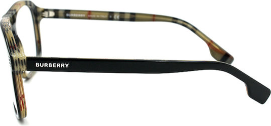 Burberry Neville Men's Acetate Prescription Eyeglass Frames Black BE 2350 3838