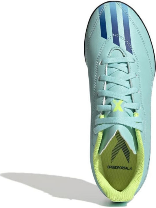 Kids Soccer Cleats & Shoes X Speedportal.4 Turf Light Blue