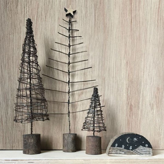 Weihnachtsdekoration Baum 32.5cm Gray