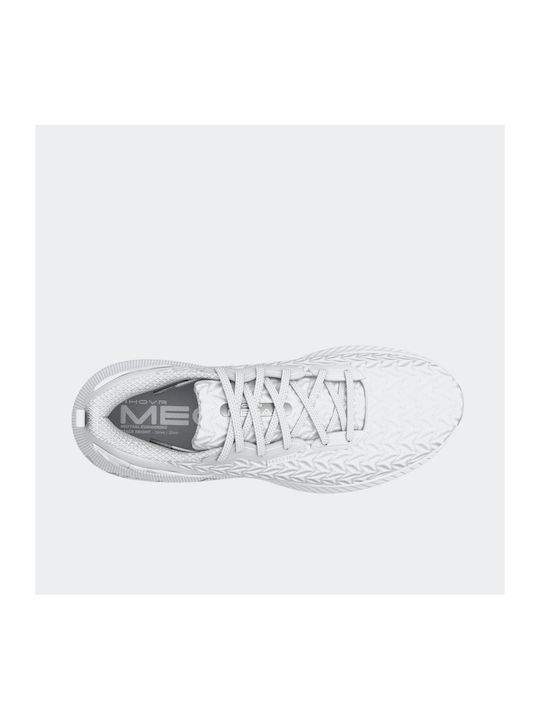Hovr Mega 3 Clone Ανδρικά Αθλητικά Παπούτσια Running White / Metallic Silver