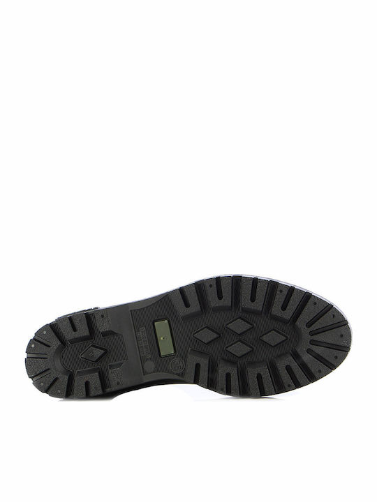 Gaudi Κοντές Γυναικείες Γαλότσες Khaki/Black