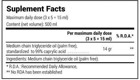 Natural Doctor Keto Mct C8 Oil 500ml