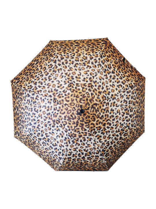 Chanos Winddicht Regenschirm Kompakt Leopard