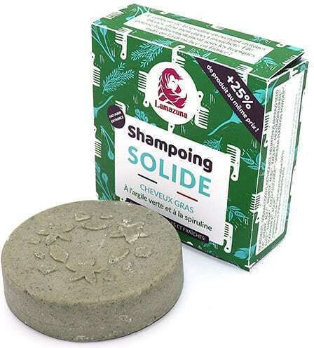 Lamazuna Solid Hair with Wild Herbs Solid Shampoos Reconstruction/Nourishment for Oily Hair 55gr