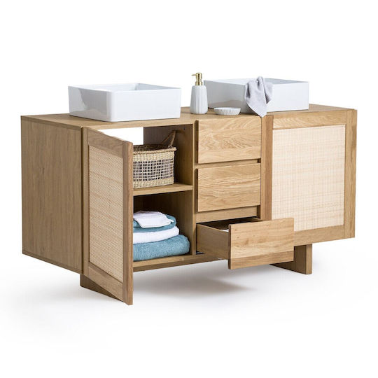 La Redoute Interieurs Arty Πάγκος χωρίς Νιπτήρα Μ145xΒ53xΥ75cm Δρυς