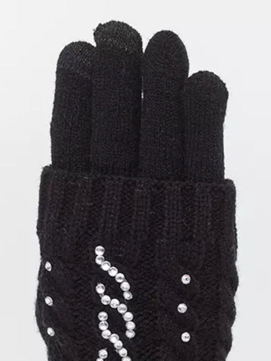 Fragola Women's Knitted Gloves Black