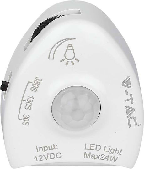 V-TAC LED-Streifen VT-8067-N 12V Natürliches Weiß Licht 1.2m Typ SMD2835 mit Bewegungssensor & Netzteil