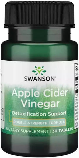 Swanson Double Strength Apple Cider Vinegar 200mg Special Food Supplements 30 Tablets