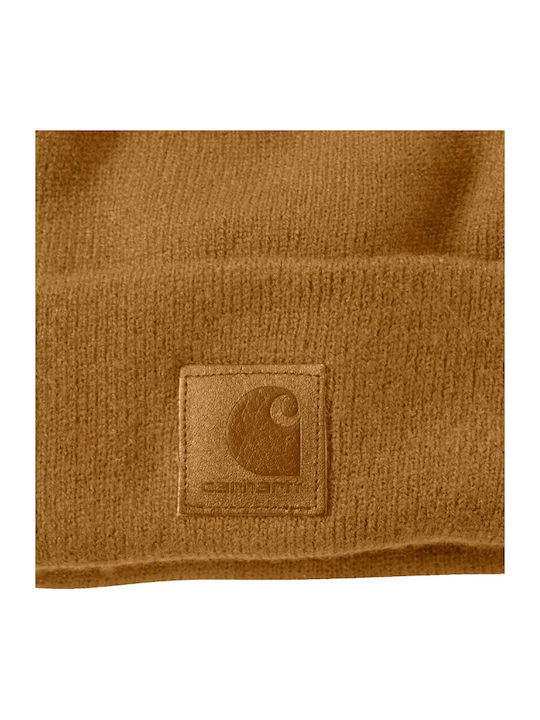 Beanie Beanie Knitted in Brown color 101070-BRN