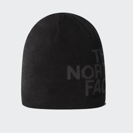 Beanie Männer Wendbar Beanie Gestrickt in Schwarz Farbe