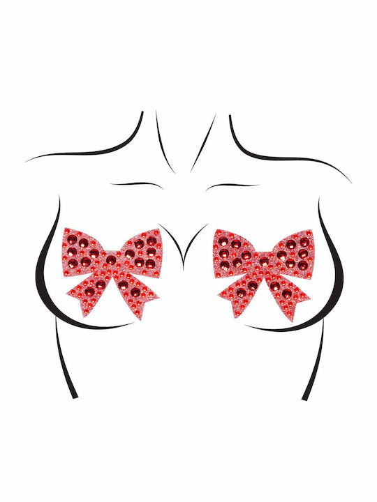 Leg Avenue Bows Nipple Covers Red